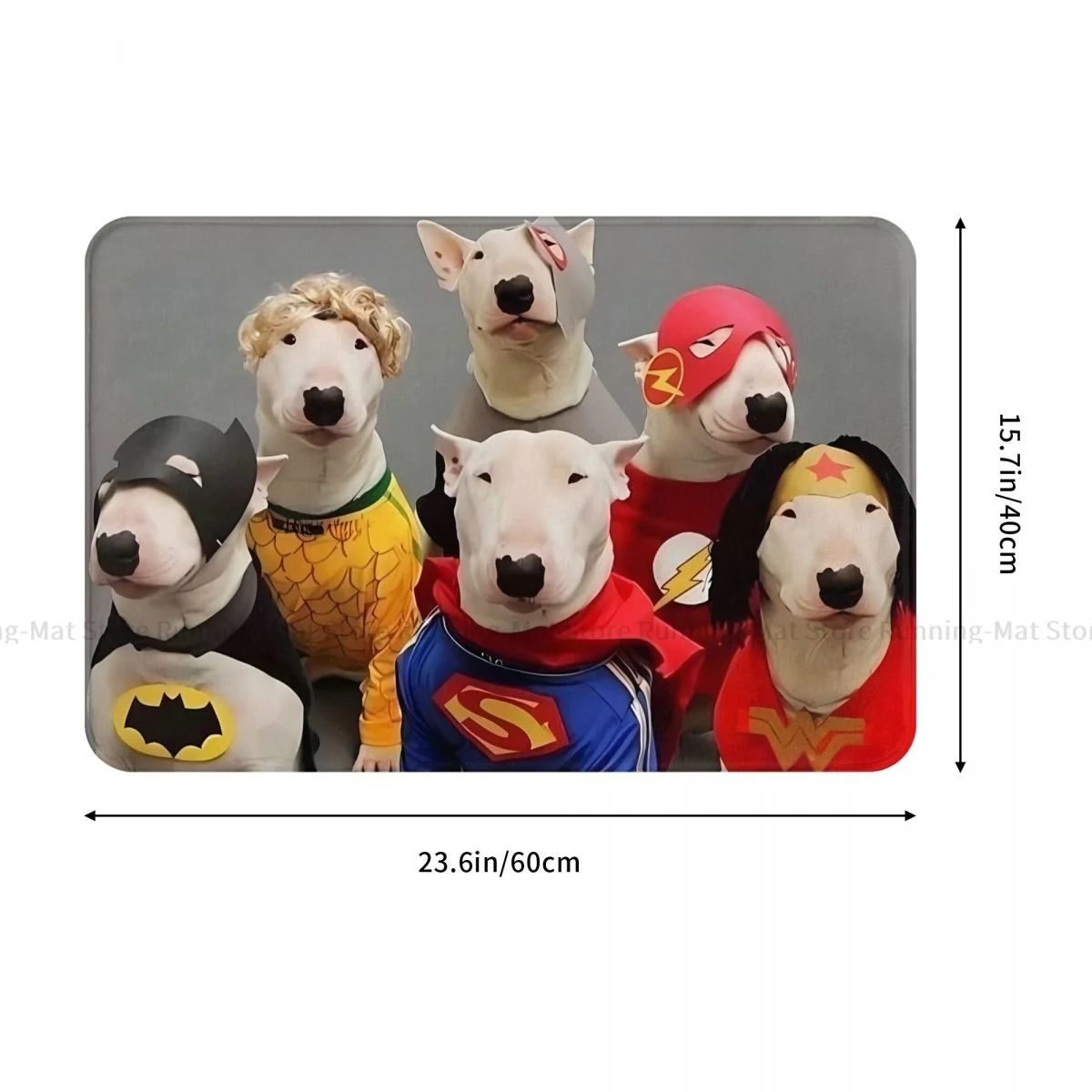 Bull Terrier Pet Dog Bath Mat Funny Doormat Kitchen Carpet Balcony Rug Home Decor