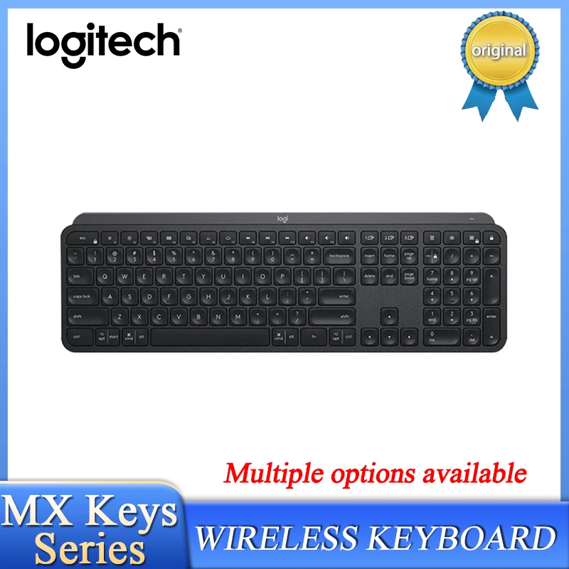 Logitech MX Keys/MX KEYS FOR MAC Wireless Bluetooth Keyboard Multi-Device Easy-Switch Full Size Keyboard For Windows, Linux, Mac