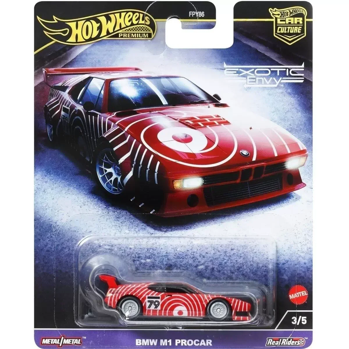 Original Hot Wheels Auto Kultur Premium Modelle exotischen Neid BMW M1 Procar Auto Spielzeug für Jungen Aston Martin Reventon Roadster