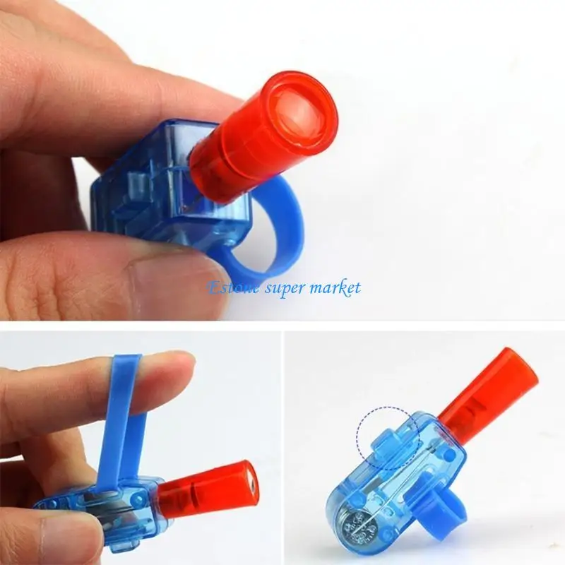 

090B Kids Finger Projector Toy Christmas Costume Props LED Lamp Toy Giftbag Stuffings