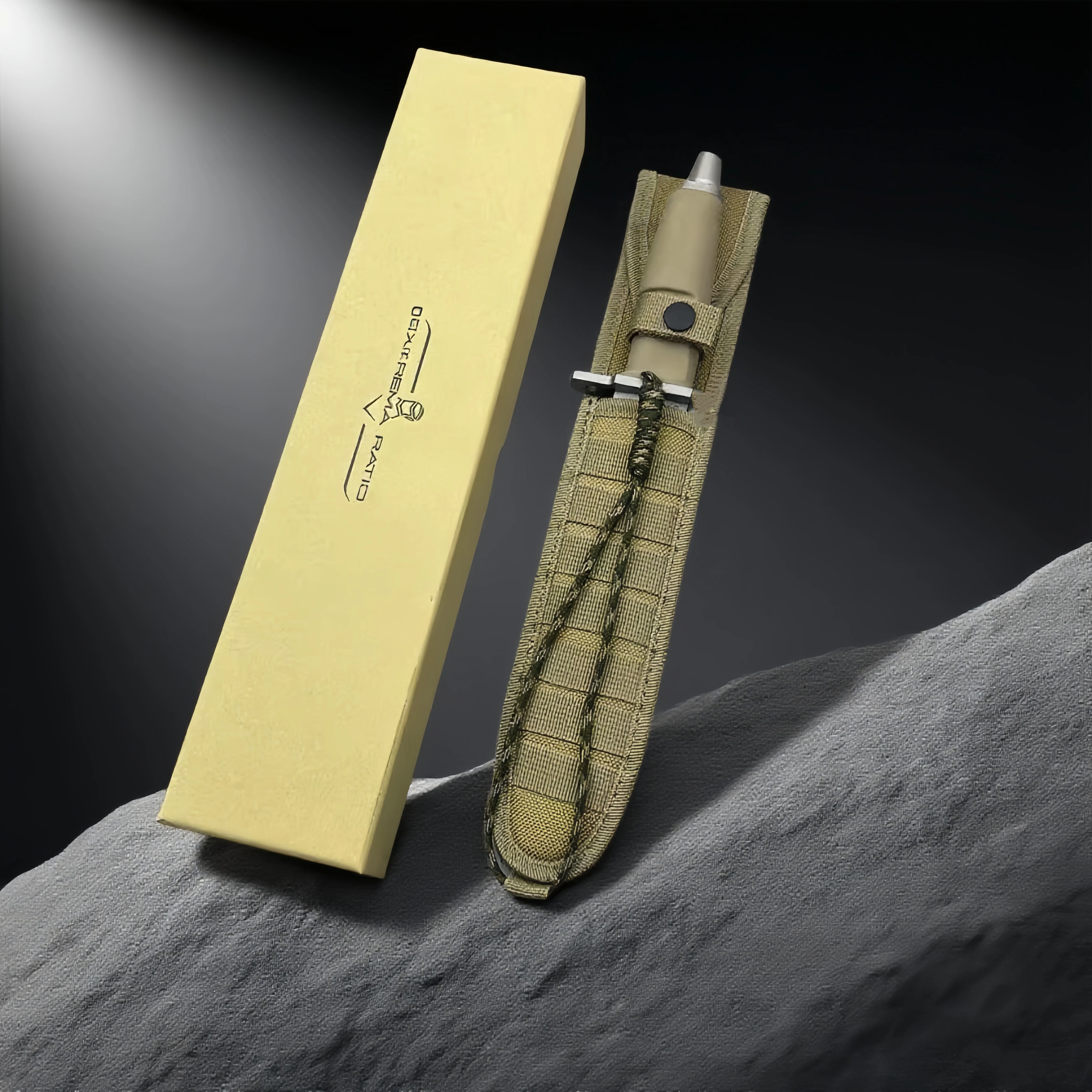 EXTREMA RATIO - Pisau Taktis Lurus Survivor, Alat darurat untuk berkemah dan mendaki gunung, pemotong tali pancing