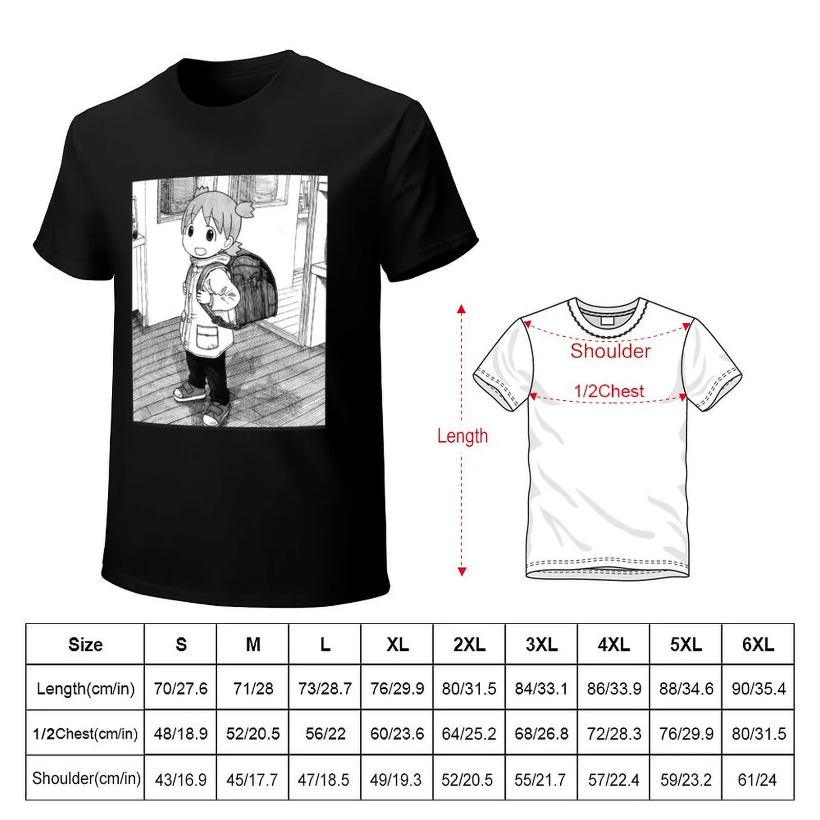 Yotsuba &! - Backpack T-Shirt Everyday Wear Basic Short Sleeve Top
