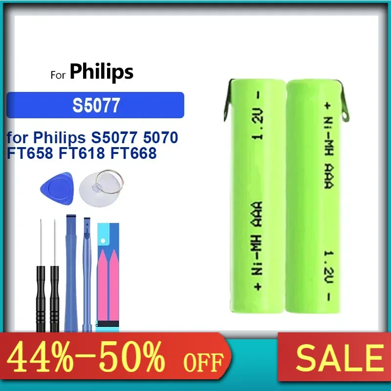 Portable Battery 1800mAh for Philips QC5130 QC5115 QC5120 QC6130 S5077 5070 S5078 FT658 FT618 FT668 FT688 S5080 S5081 S5090