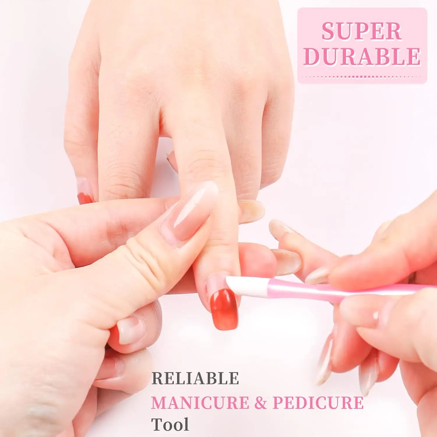 5 pièces/10 pièces façons manucure ongles cuticule UV Gel vernis poussoir tondeuse acier inoxydable pédicure peau morte cuticule soin outils