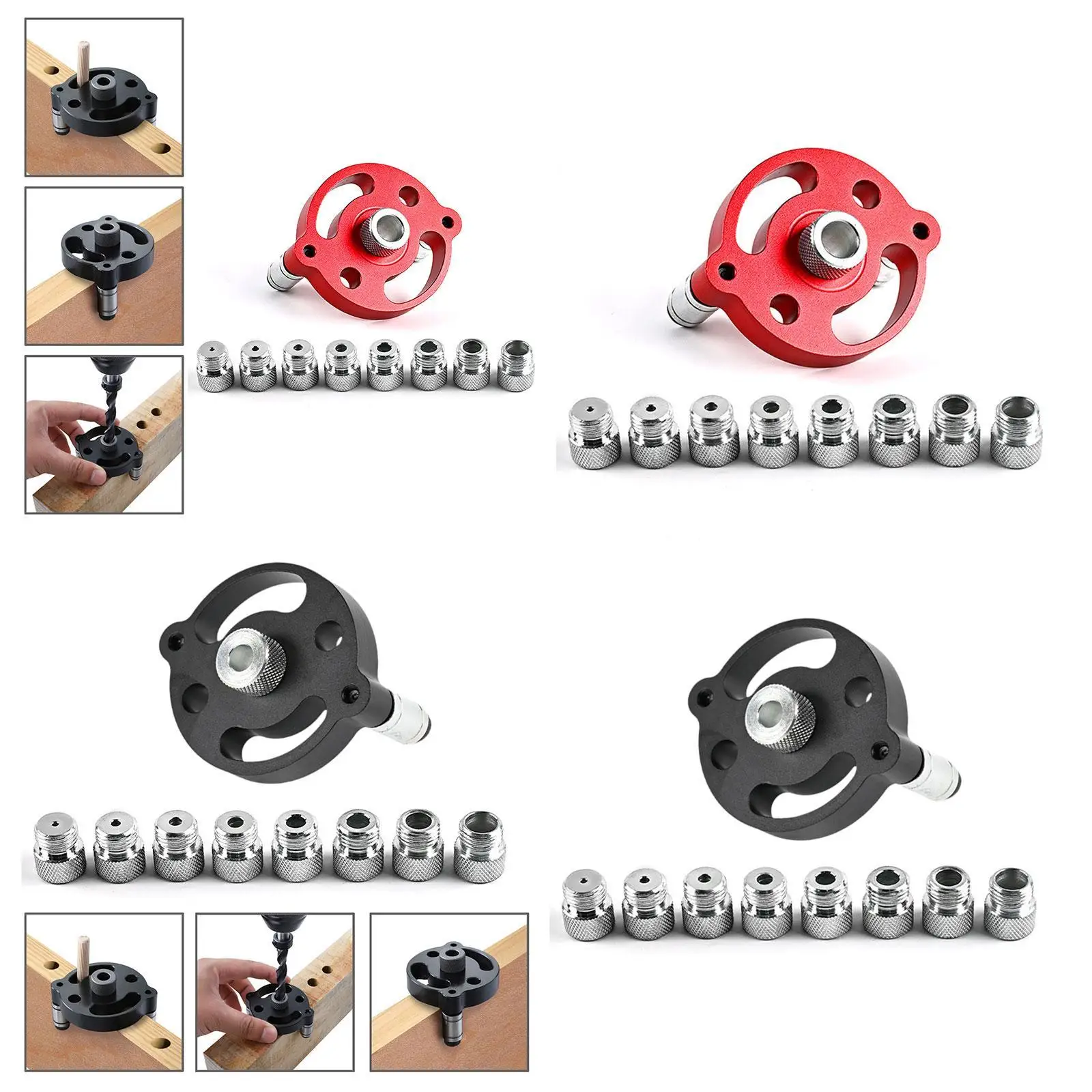 

Woodworking Pocket Hole Jig Spare Parts Easily Install Drill Guide for Locator Hole Puncher for Woodworking Drilling Guide