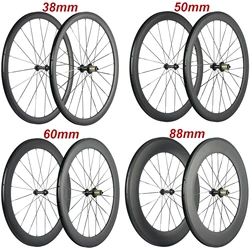 Super Light Carbon Road Bike Wheels Racing Wheelset 700C Options 38mm 50mm 60mm 88mm - Bicycle Wheels
