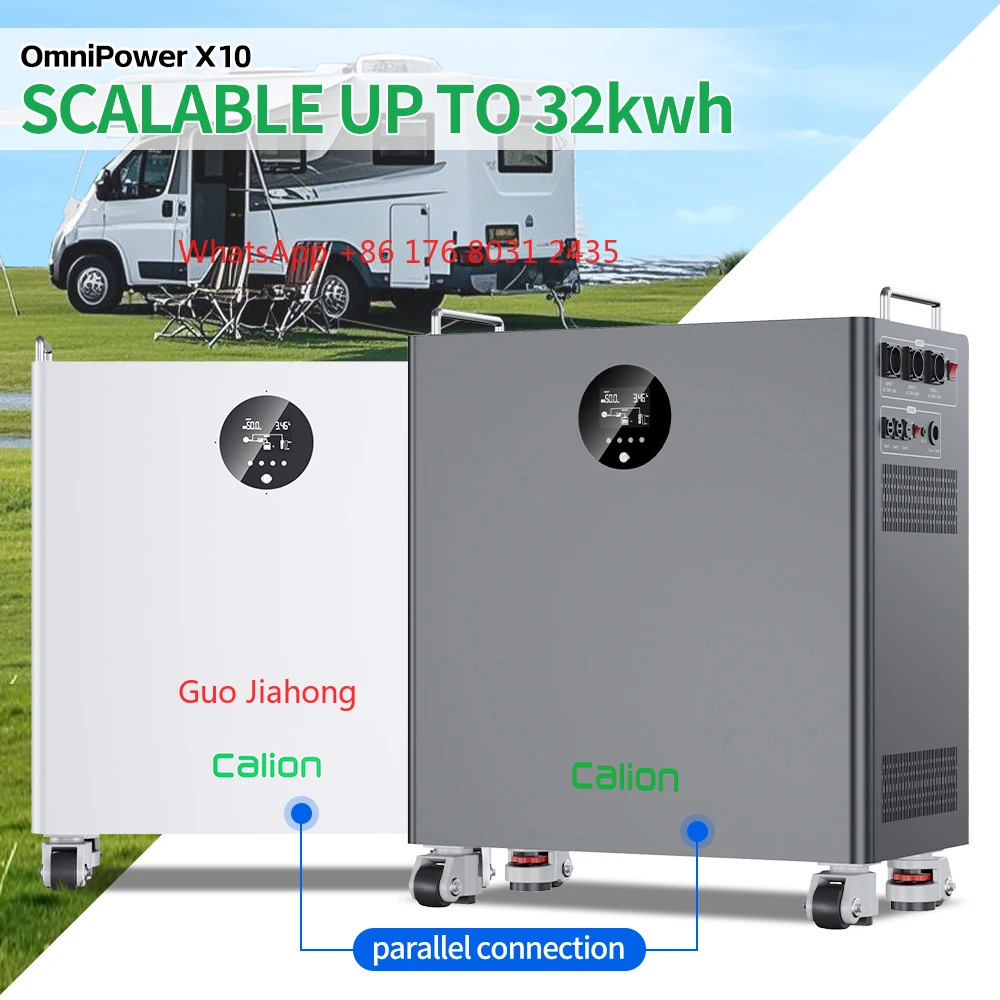 16kWh Home Energy Storage System Wind Power Solar Panel 51.2V 314Ah 4-in-1 Power Station MPPT Controller Pure Sine Wave Inverter