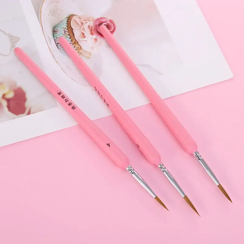 QX2B 10Pcs/set Wolf Hair Hook Line Pen Fine Paint Brush Pen Set Artist Watercolor