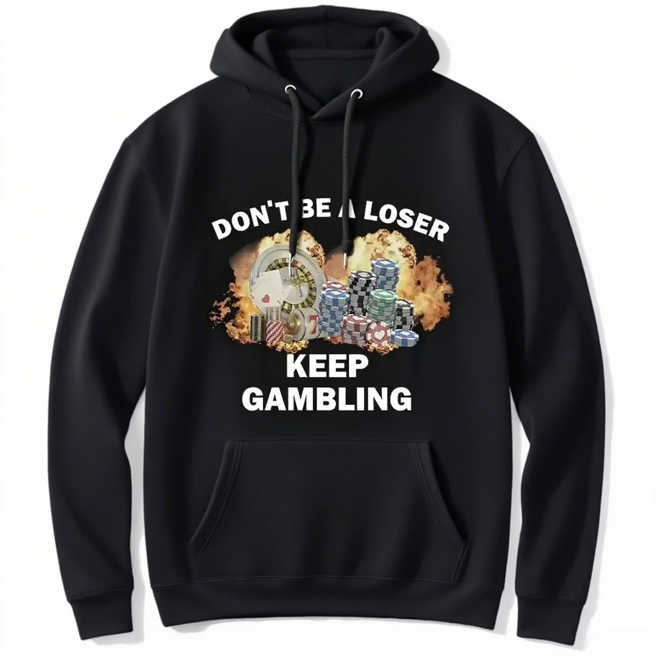 

Chip Graphic Printing Autumn and Winter Cotton Men's and Women's Hoodies Casual Outdoor Street Sports Training Brand Trend
