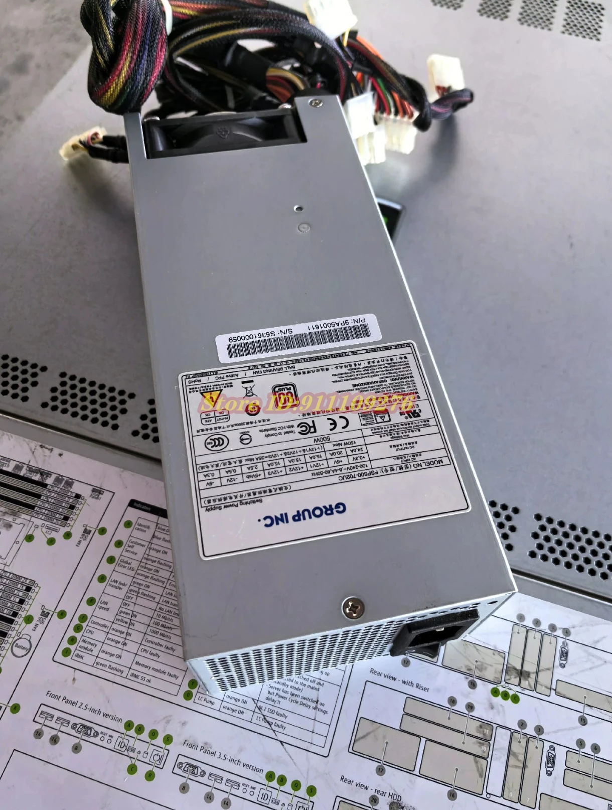 FSP500-702UC for FSP 2U 500W Server Power Supply