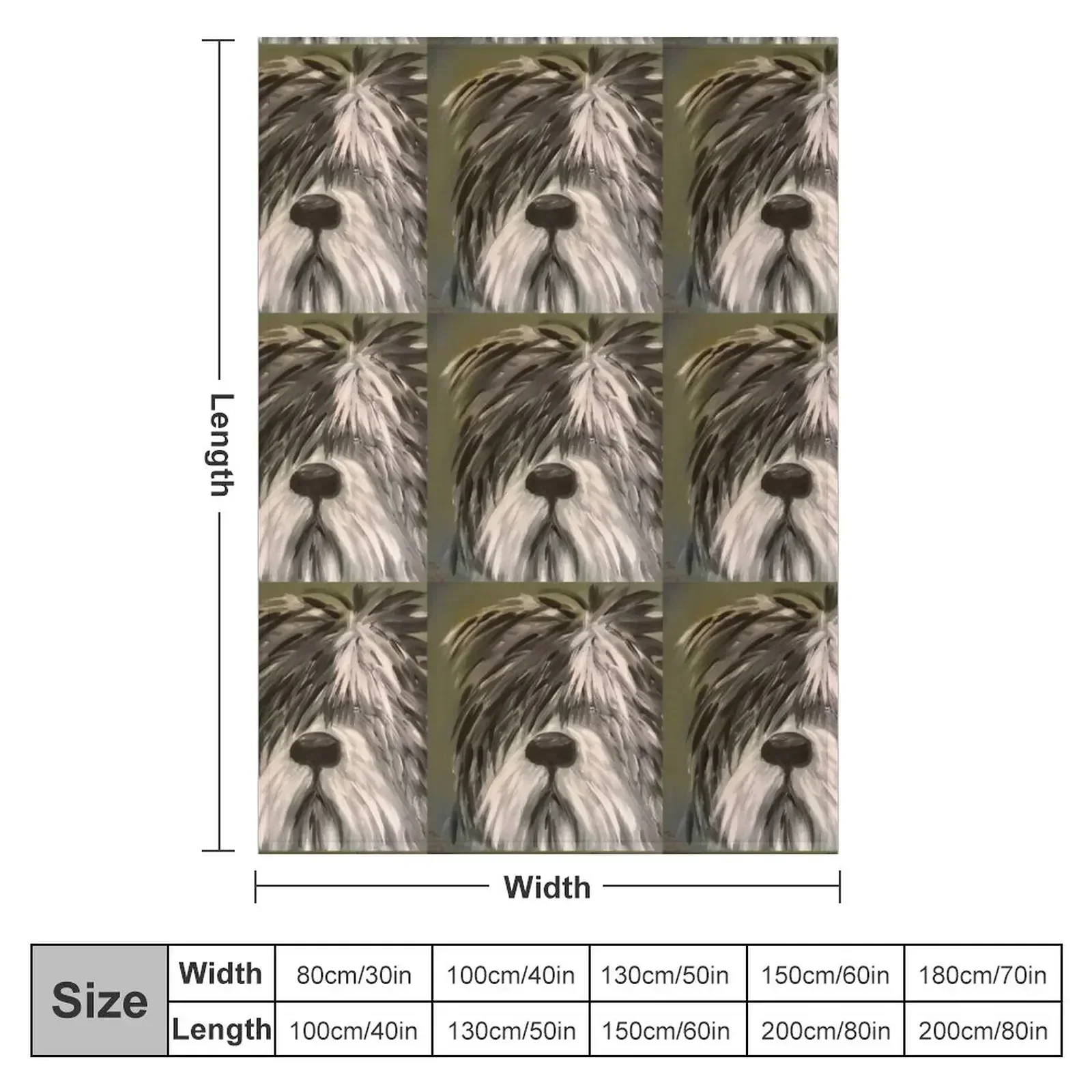 Old english sheepdog Throw Blanket Extra Large Throw heavy to sleep Bed Plush funny gift Loose Blankets