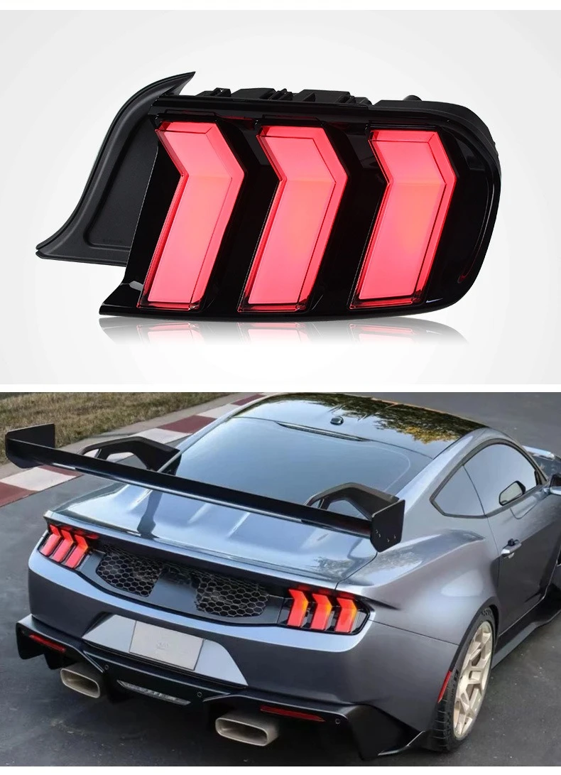 

Suitable For 15-21 Ford Mustang Tail Light Assembly, A Pair Of Mustang Modified RGB Running Lights LED Running Water Turn