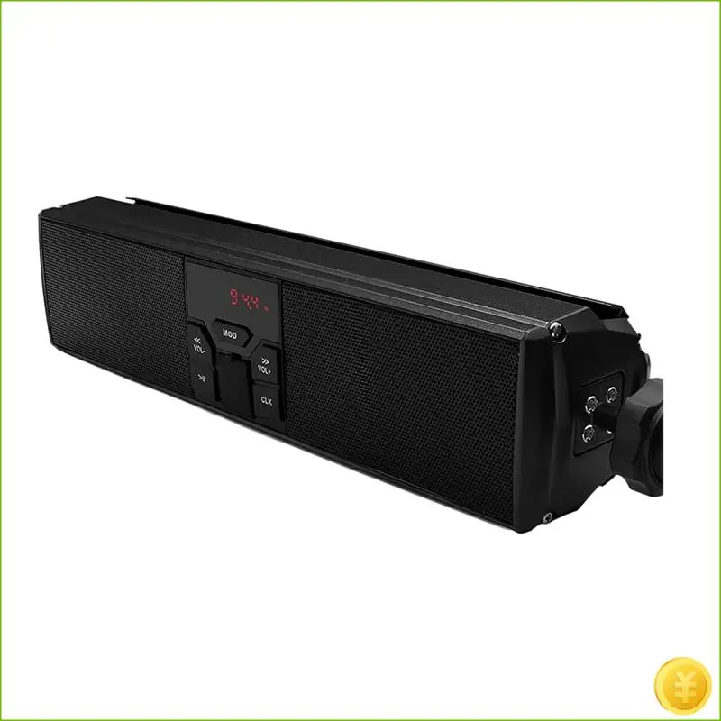 

Stereo Speakers MP3 Music Player Bluetooth Player With USB AUX-In FM Radio For 13-14.96 Inch Handlebar Motor Scooter