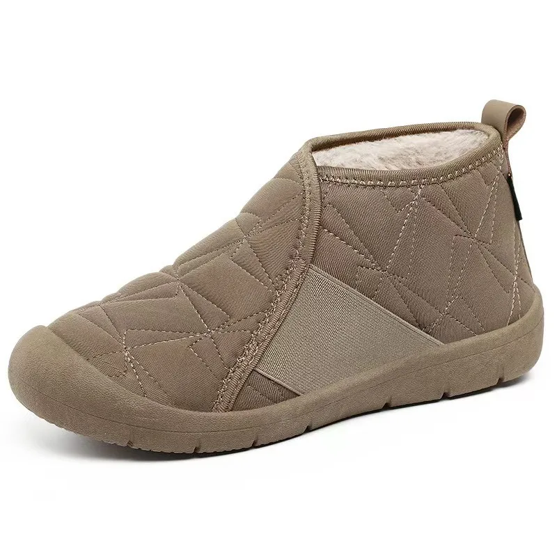 Simple Women Cotton Shoes Plush Warm Womens Snow Boots Lightweight Comfortable Women Casual Shoes in Winter Botines Para Mujeres