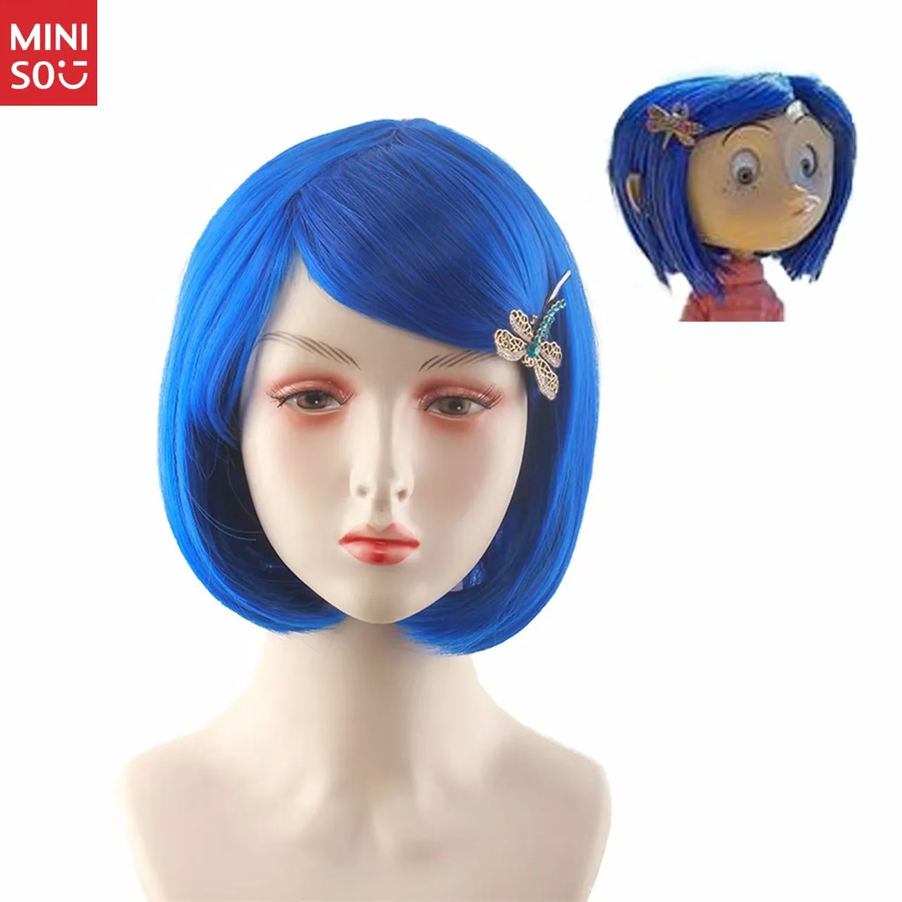 Perruque de Cosplay Ghost Mom Caroline du film européen et américain, perruque de fête d'halloween et de noël