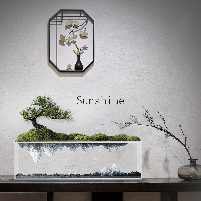 

Simulated Plant Chinese Zen Landscape Reflection Welcome Pine Bonsai