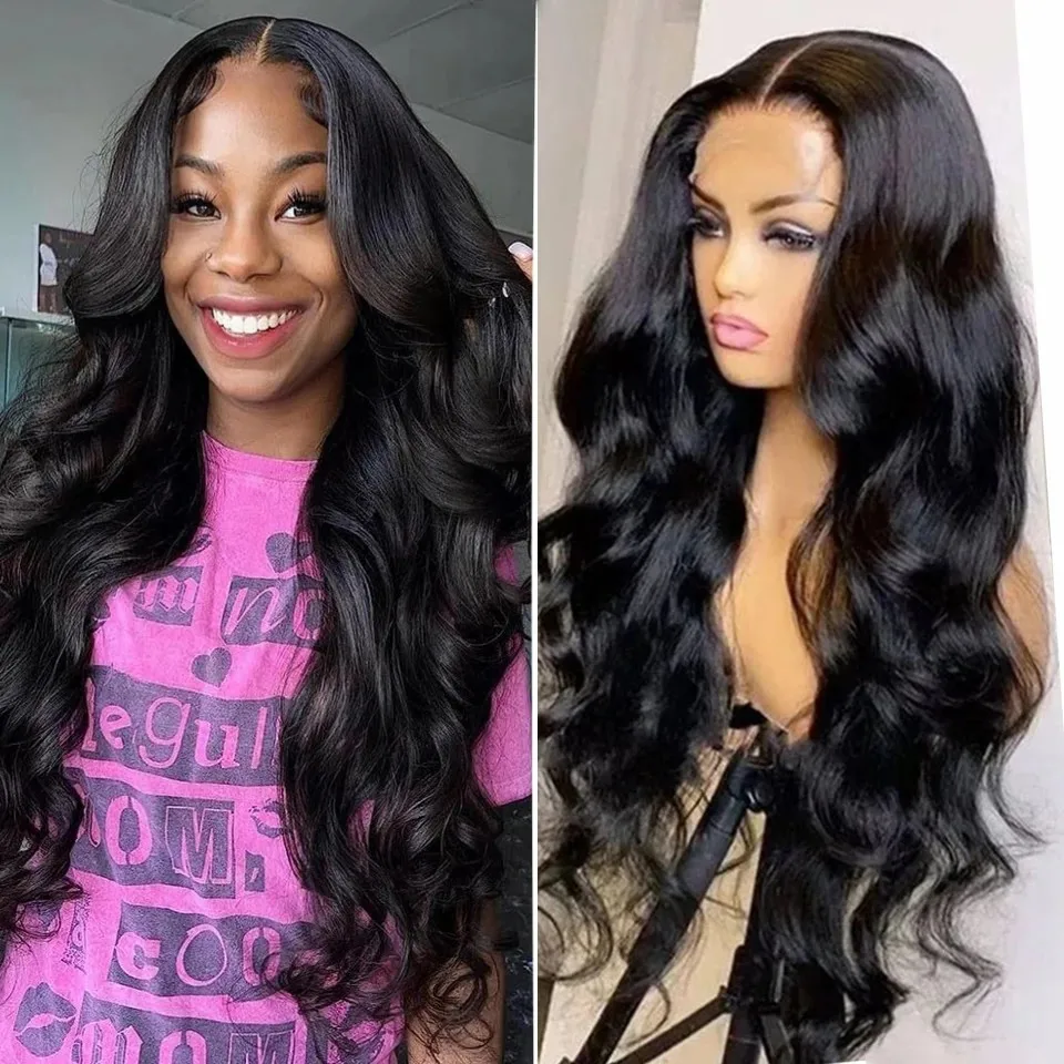 Body Wave Human Hair Wigs 13x6 HD Lace Frontal Wig  Cheap 30 32 34 36 38 Inch 13x4 4x4 Closure Wig 360 Lace Frontal Wig