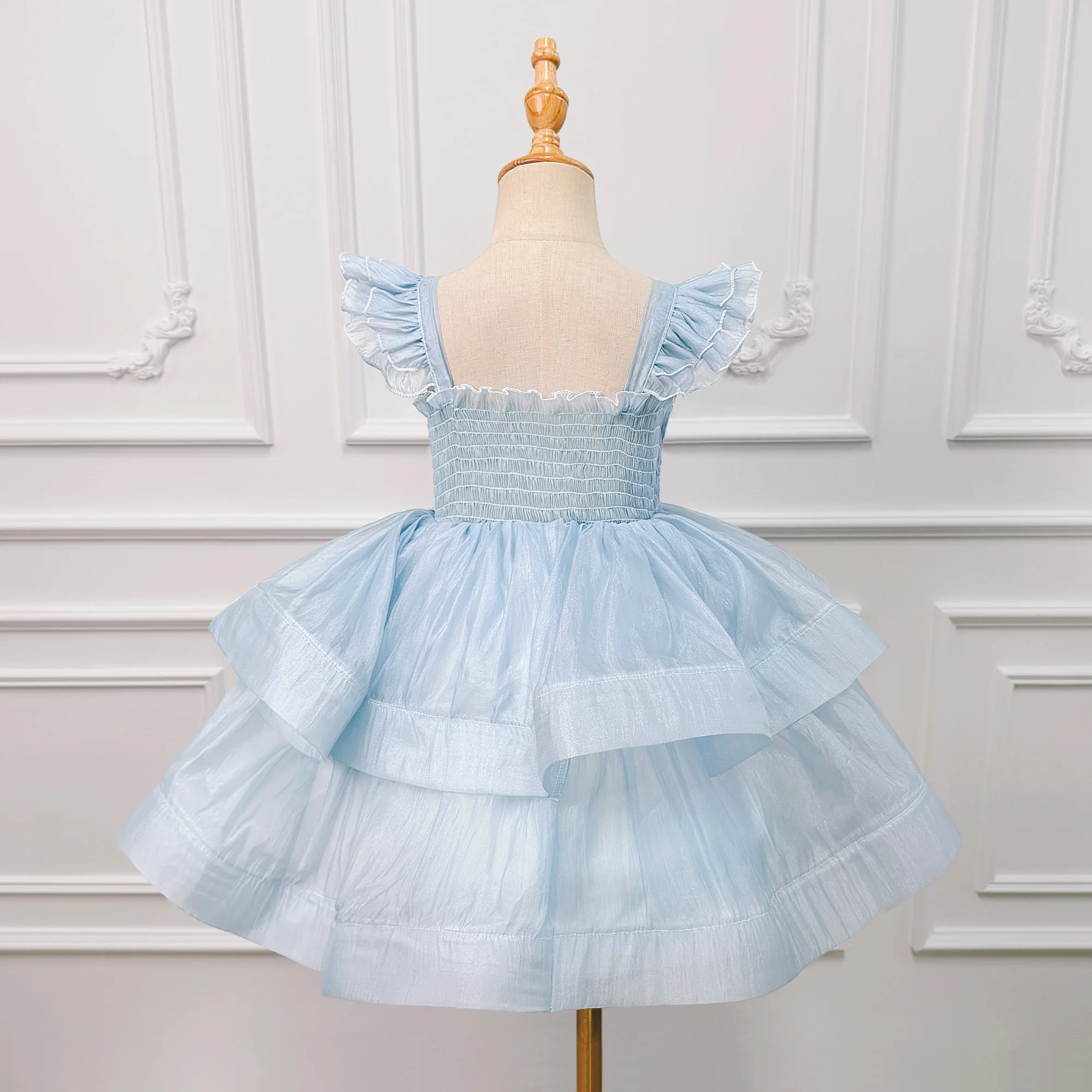 Elegant Bridesmaids Princess Girls Dress Baptism Birthday Wedding Party Prom Dress Girl Piano Performance Host Evening Gown