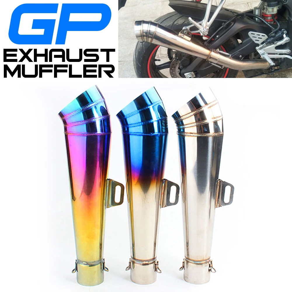 

Used for 51mm motorcycle high displacement 100cc 125cc 150cc GP- Project stainless steel motorcycle muffler