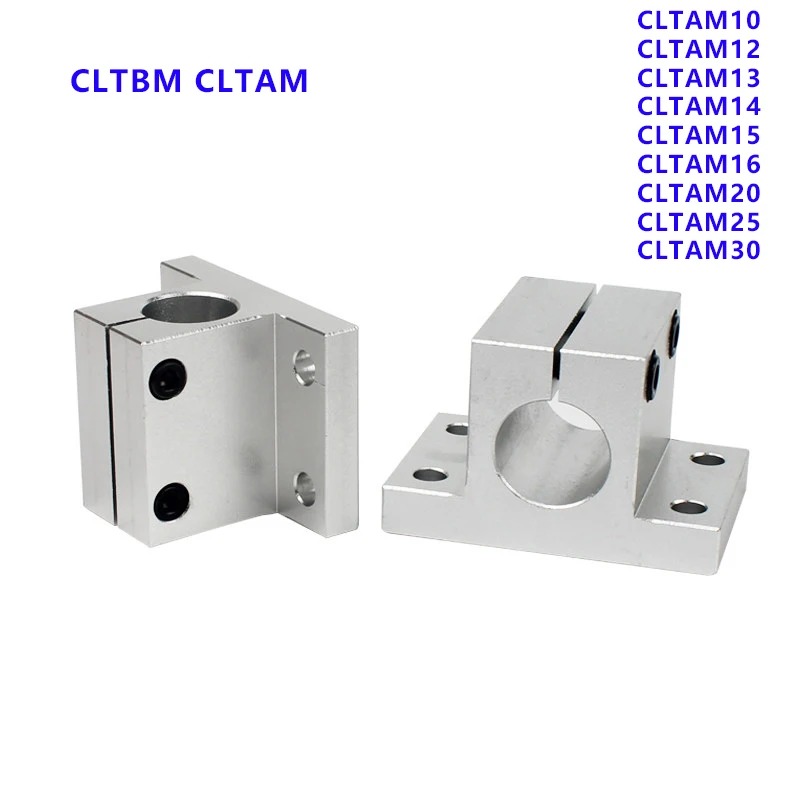 

2pcs CLTBM CLTAM Side Mounted Linear Shaft Support CLTAM10 12 13 14 15 16 20mm 25mm 30mm Guide Shaft Support Fixed Bracket