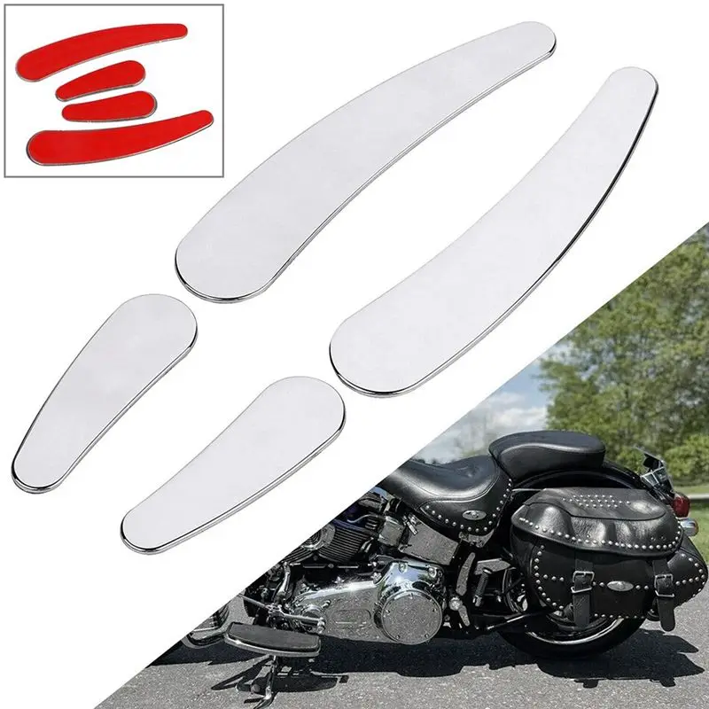 Swingarm Frame Inserts Kit Chrome Silver ABS Decorative Parts For Softail Heritage Springer Fatboy 1984-2007