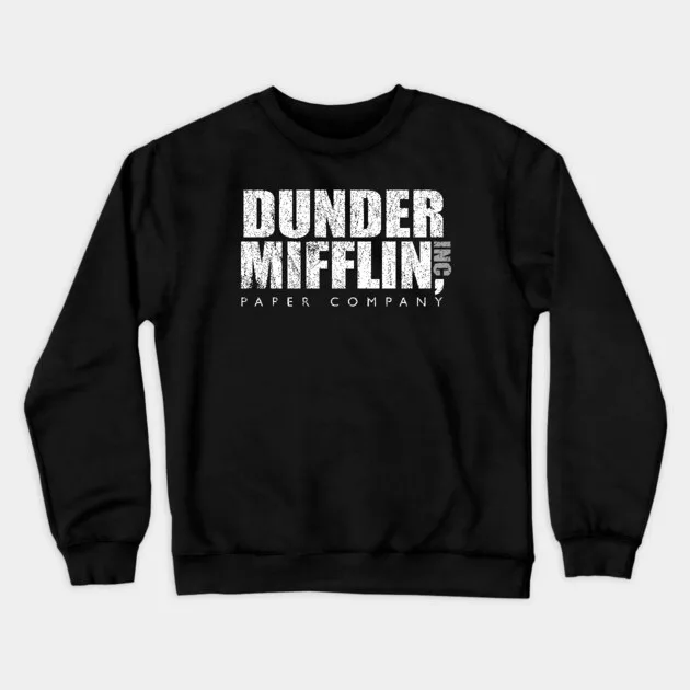 

Autumn and Winter Cool Meme Driven Dunder Mifflin Sweatshirt, Trendy Seasonal Attire for Memorable Appearances