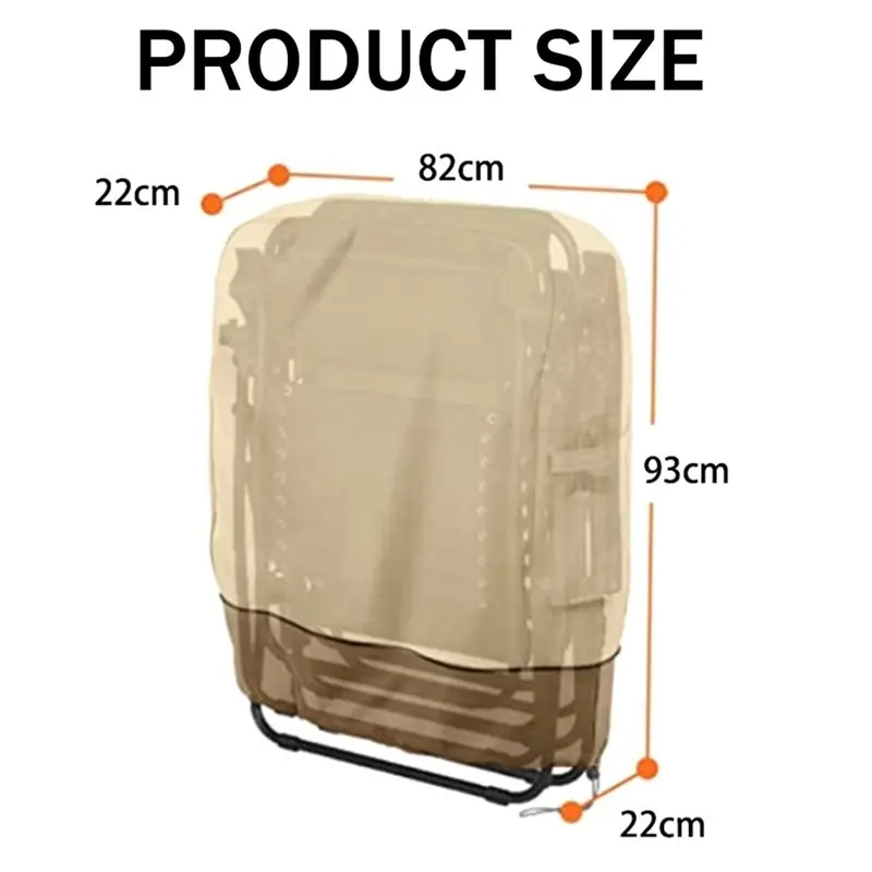 【ELECTRONIC-ACCESSORIES】2X Outdoor Folding Gravity Chair Cover Waterproof Dustproof Lawn Patio Furniture Covers 32.3 X 36.6Inch