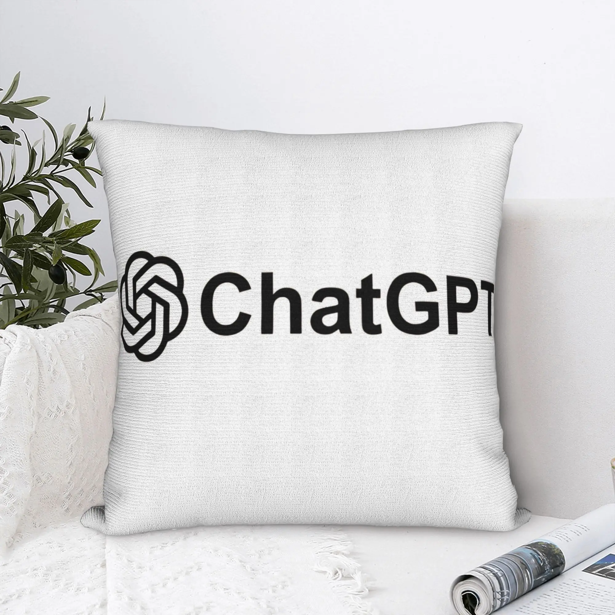 Pillow Cover Chatgpt Open Ai Revolution Artificial Intelligence Code Autonomous Robot World Takeover Claude Pillow Case