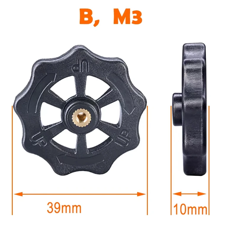 4PCS M3/M4 Screw Nut Heat Bed Adjustment HotBed Leveling for Reprap 3D Printer DIY Print Platform Calibration Accessories