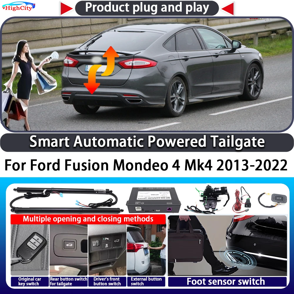 

For Ford Fusion Mondeo 4 Mk4 2013-2022 Smart Automatic Powered Tailgate Key Control Trunk Lift Close Kit Electric Power Tailgate