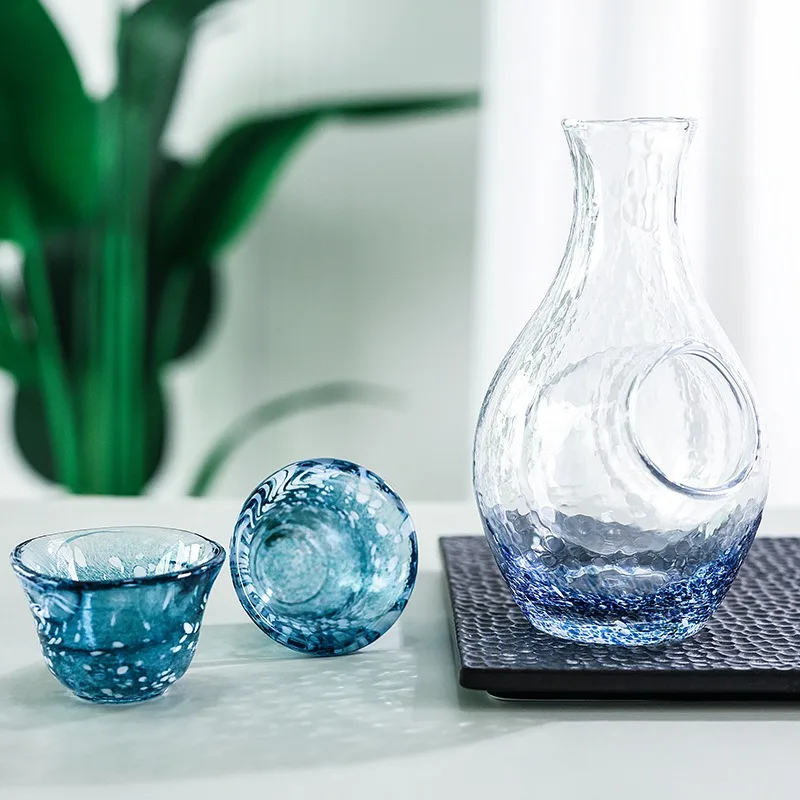 

Creative wine jug set Imported handmade glass cooler wine glass gift box wine jug