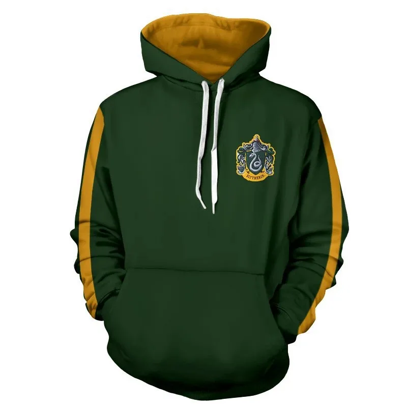 HarryyPotter Cosplay Kids & Adults Clothing Hoodie Sweatshirts Gryffindor Slytherin Ron Novelty Accessories Hufflepuff Ravenclaw