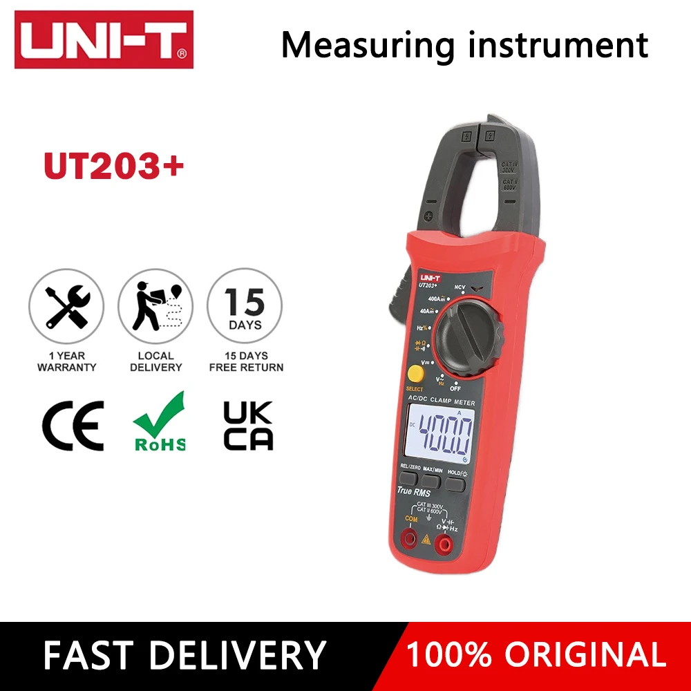 UNI-T UT210D UT210E UT201 UT202 UT202A UT203 UT204 Plus Pliers Ammeter Voltmeter Clamp Meter Professional Digital Multimeter