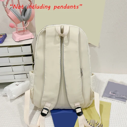 Imagen 2 del producto Mochila de estilo coreano para mujer en otoño e invierno, clip de algodón ligero para uso diario, mochila para salir