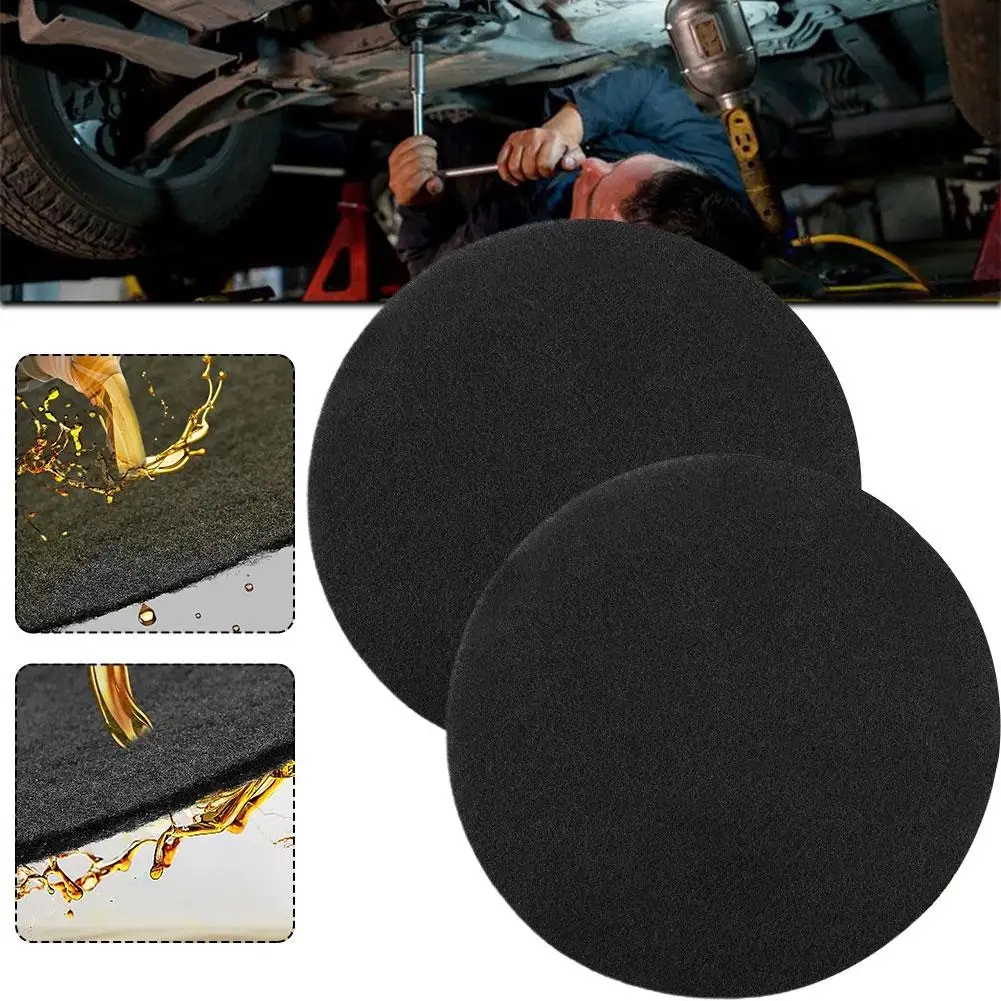 38cm Oil Drain Splash Pad 2 Pcs No Splatter Pad Round Pad for Car Changing Oil Transmission Drain Pan