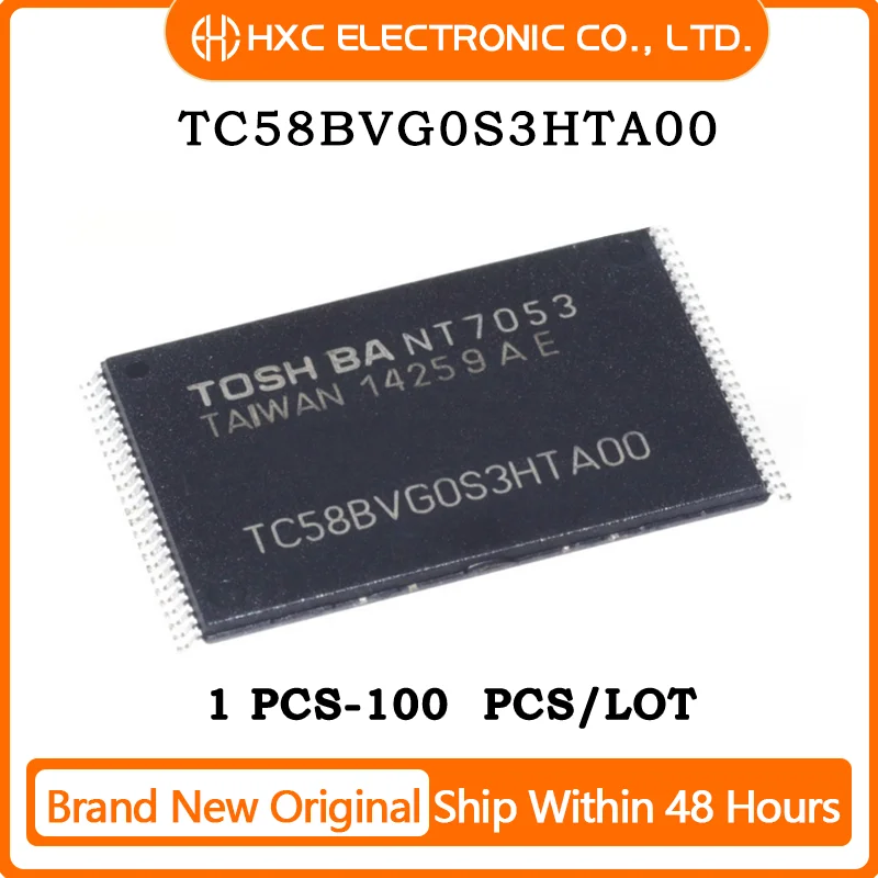 Free Shipping 1PCS/10PCS/50PCS/100PCS TC58BVG0S3HTA00 TSOP48 Brand New Original IC Chip