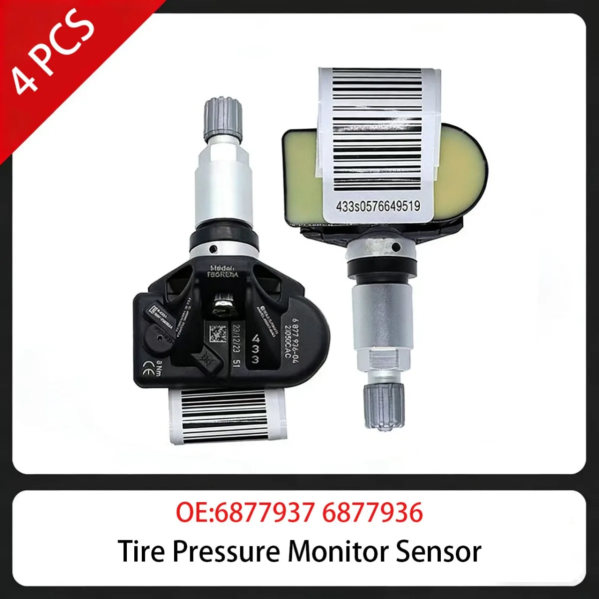 

4 шт. датчик контроля давления в шинах 6877937 6877936 433 МГц для BMW 3-Series G20 2019-2025 BMW 5-Series G30 2017-2023