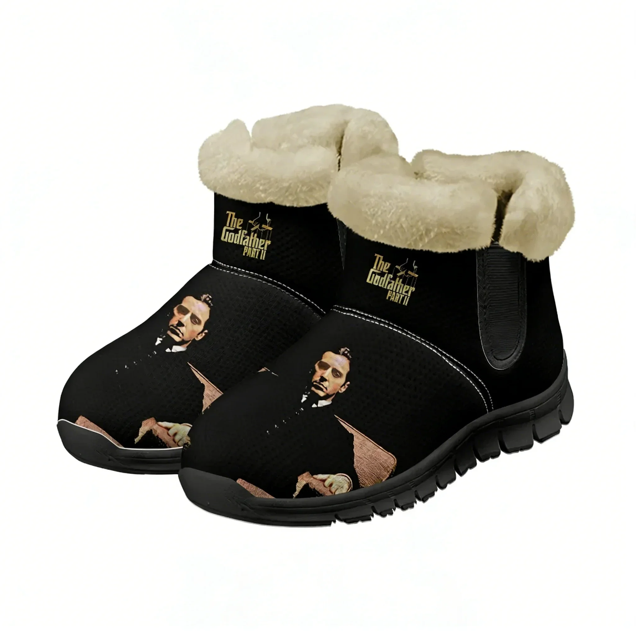 

The Godfather Part II Snow Boot Men Women Teentager Warm Boot High Quality Personalized Casual Lightweight Sneakers Custom Shoes