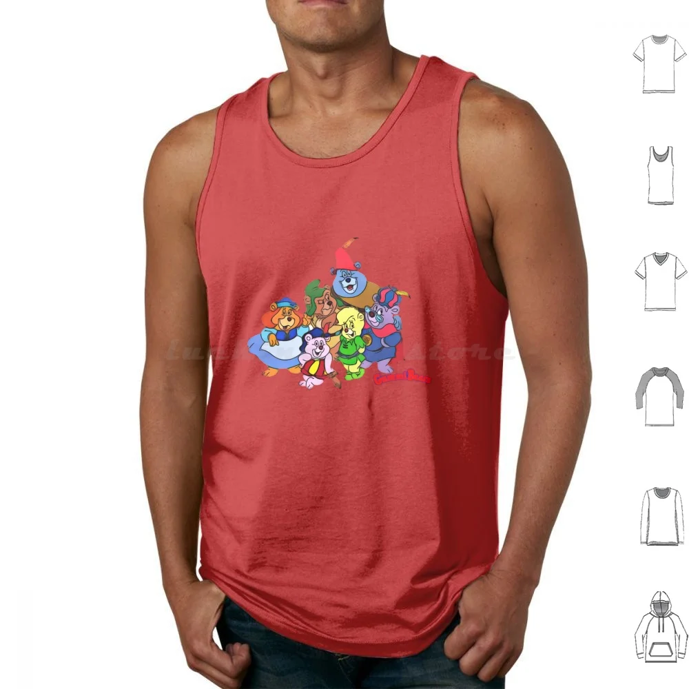 Gummi Bears Retro 80S Cartoon Tank Tops Vest Sleeveless Gummi Bears Retro 80S Cartoon