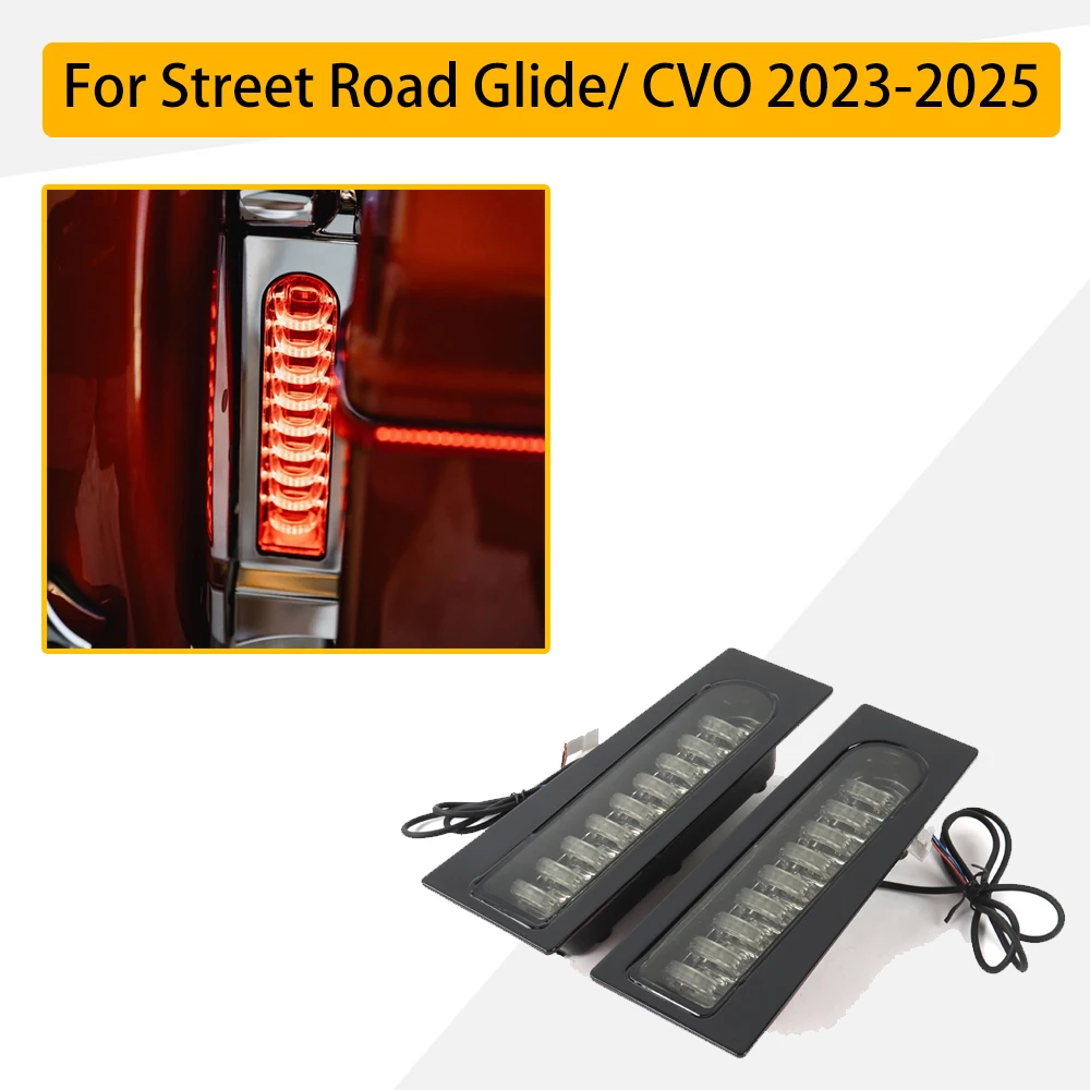 

LED Filler Light Turn Signal For Harley Road Glide FLTRX 2023+ Touring Saddlebag Rear Fender Plug & Play Lamp