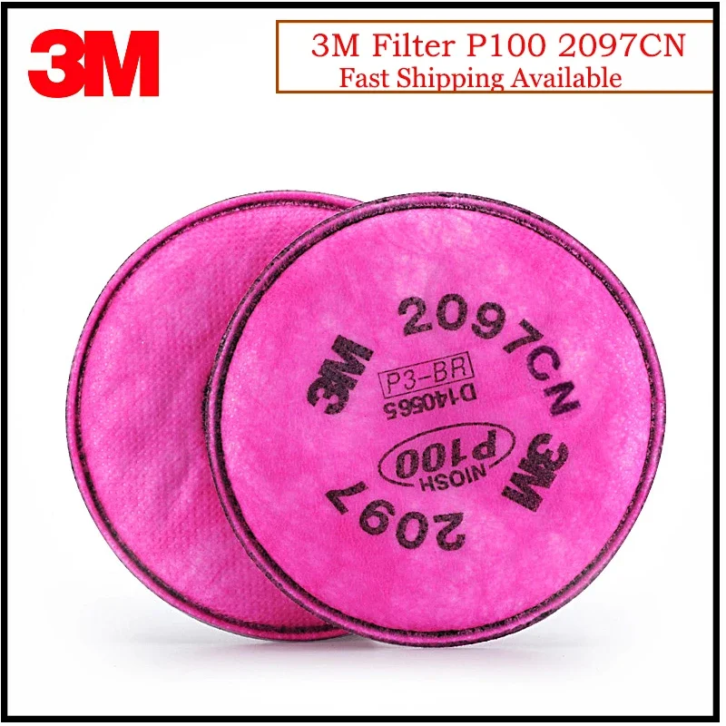 3M 2097CN Particulate Filter P100 Standard Respiratory Protection Nuisance Level Organic Vapor Relief Use with 3M Mask K0430