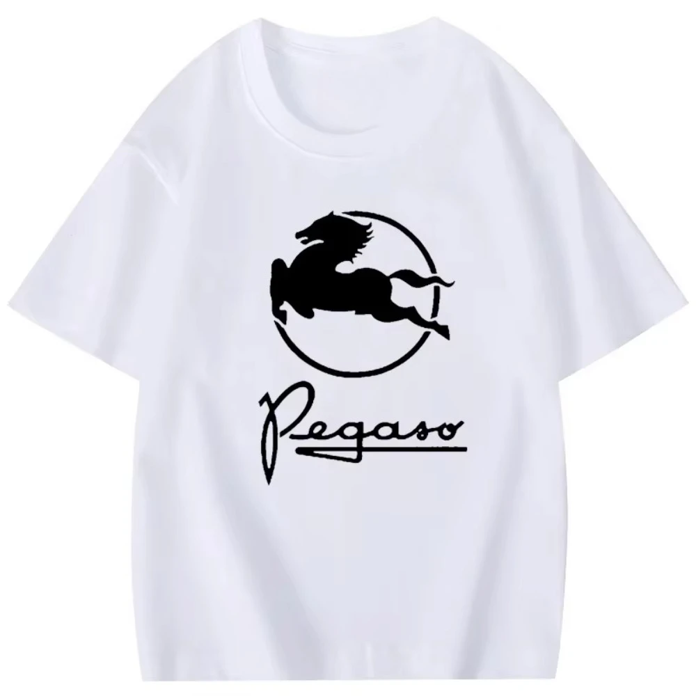 قميص Camicia قميص تي شيرت Hemd pegaso شاحنة تظهر العنوان الأصلي كم طويل هوديس للجنسين هودي قميص قصير الأكمام 2025 T