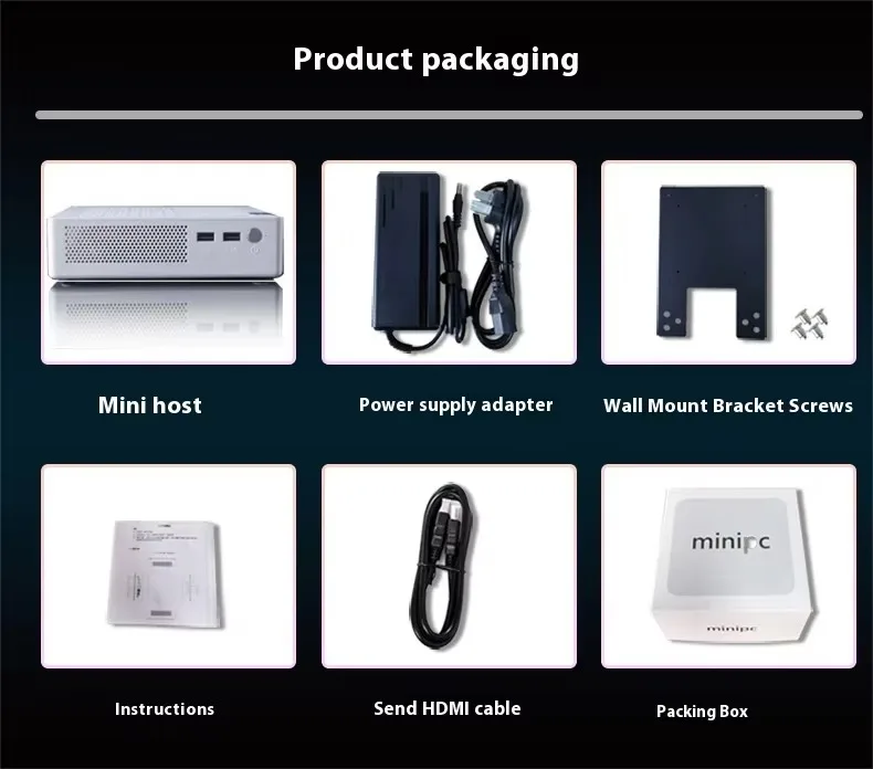 Ryzen 7 3700U Mini PC Mini Host With Stereo DDR4 NVMe SSD 2.5 Windows 11 Pro Rich Interface Desktop Computer