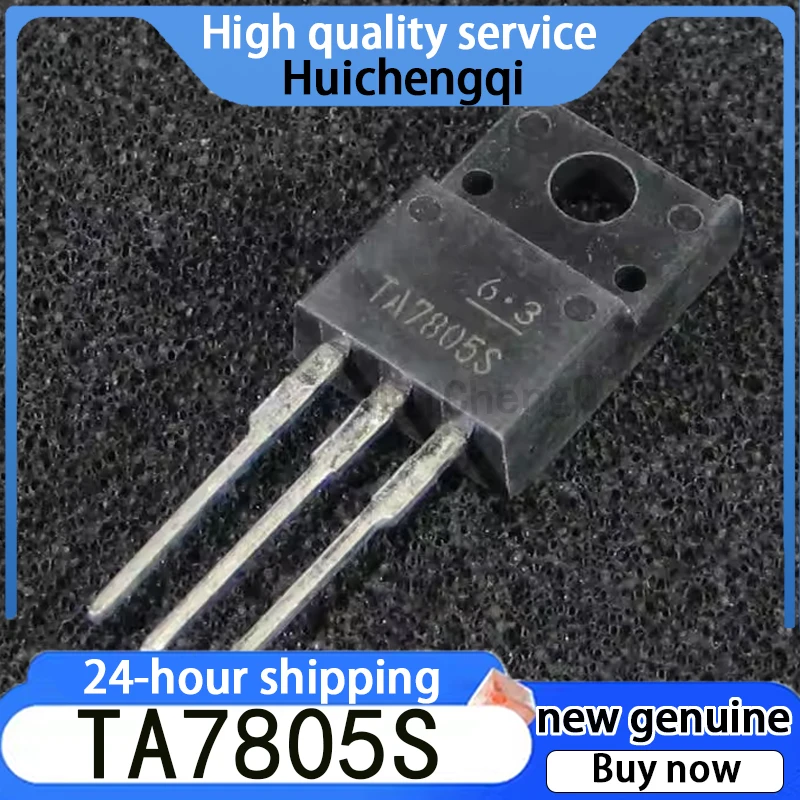 Genuine TA7805S Inserção Direta TO220F IC Chip, Três Terminal Regulador de Tensão, Original, 10Pcs