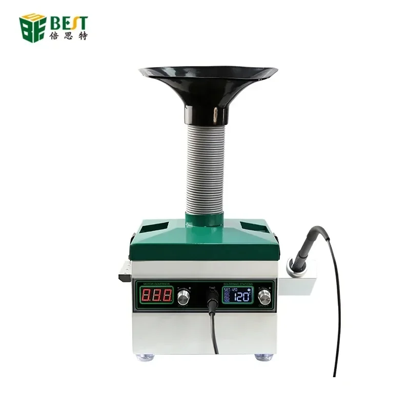 

New BST-212 With Smoking Absorber 2 in 1 Filtration Fume Extractor Soldering Station