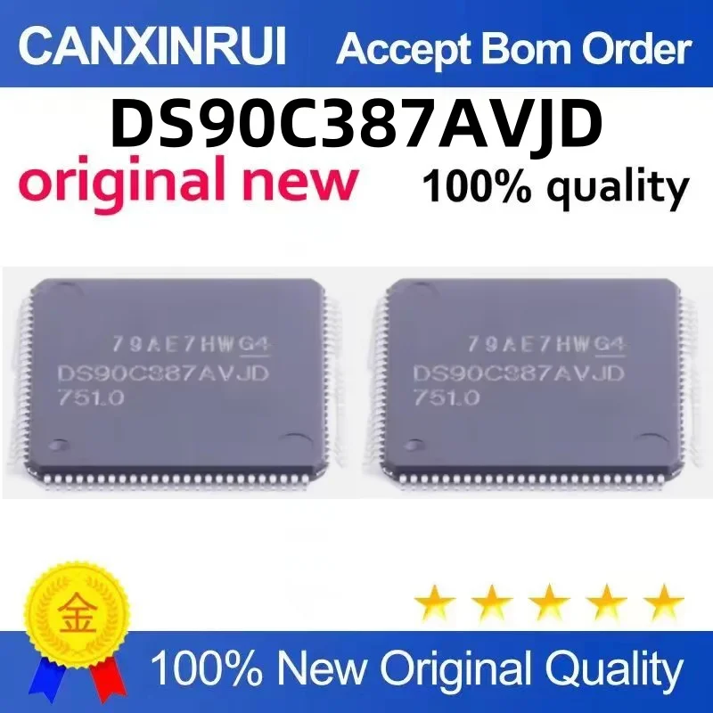 

DS90C387AVJD DS90C387VJD SMD QFP100 driver IC is brand new and original