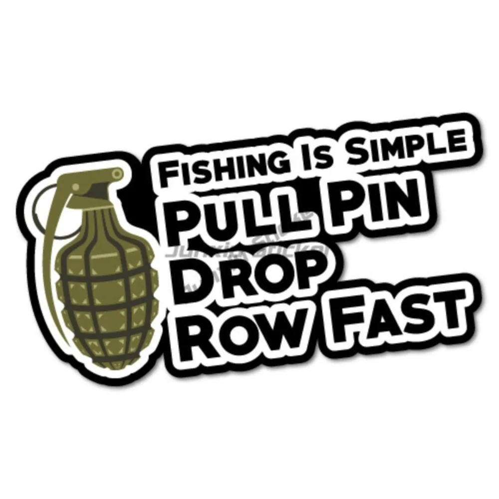 

Fishing Is Simple Sticker Decal Boat Fishing Tackle Funny Decoration Accessories For Laptop