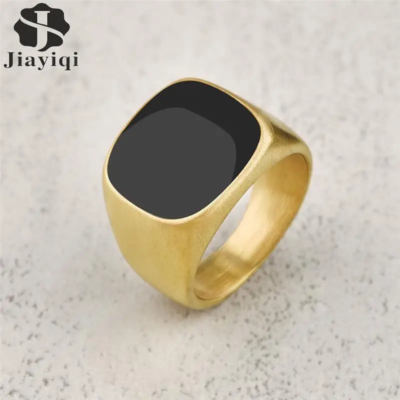 Trendy Titanium Steel Men Women Rings Punk Hip Hop 316L Stainless Steel Frosted Ring for Couples Wedding Party Jewelry Gift