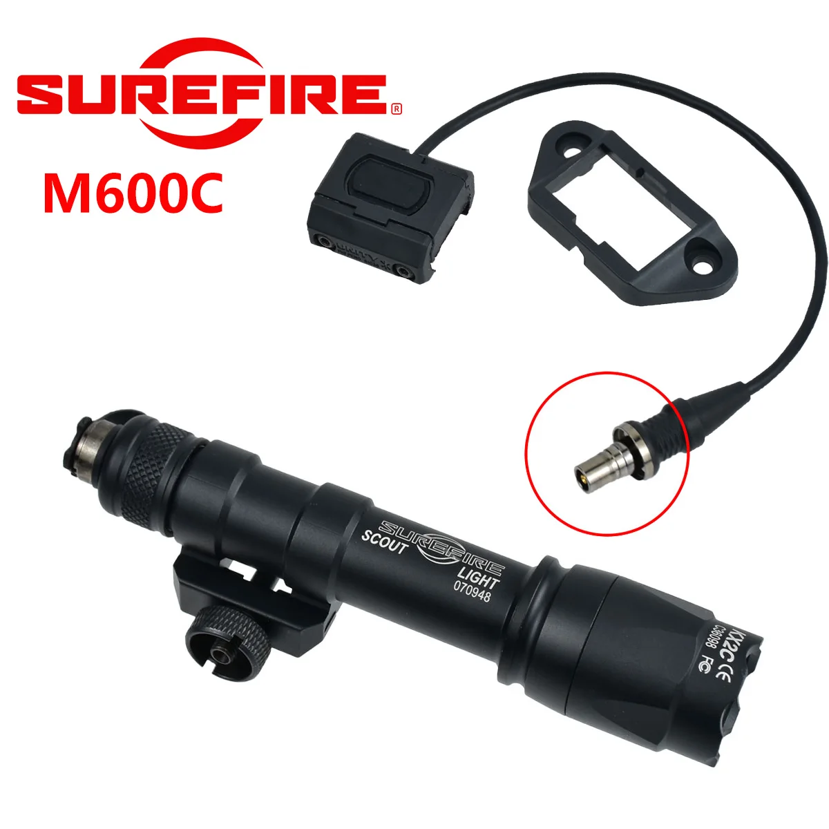 Surefire M600C M300C Airsoft Flashlight Scout Light UNITY Modbutton Remote Switch Tactical SF M600 LED Hunting Outdoor Light
