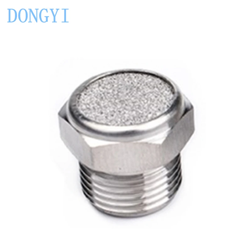 304 Stainless Steel Powder Sintering Silencer G1/8 G1/4 G3/8 G1/2 G3/4 G1 M5 NPT1/8 NPT1/4 NPT3/8 NPT1/2 NPT3/4 NPT1 R1/8 R1/4